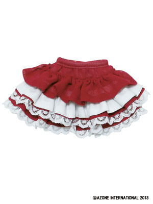 WickedStyle 4-Tiered Frill Miniskirt (Red), Azone, Accessories, 1/6, 4580116042096